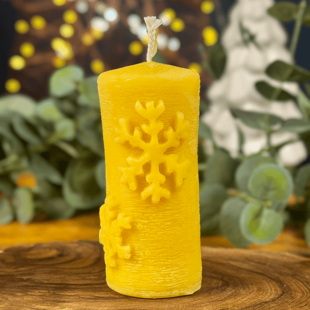 Festive Pillar Candle